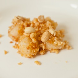 Peanut-Covered Mochi Dessert
