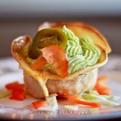 Enchilada Cupcake Guacamole Icing