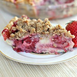 Strawberries and Cream Pie