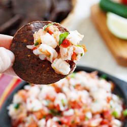 Skinny Shrimp Salsa