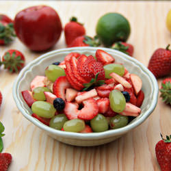Fruit Salad with Citrus Honey Syrup