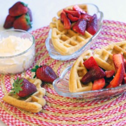 Strawberry Shortcake Waffles