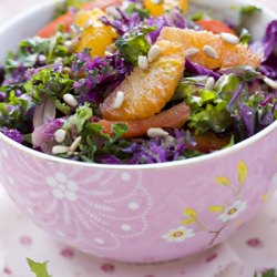 Rainbow Kale Salad