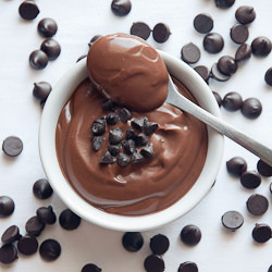 Silky Chocolate Coconut Pudding