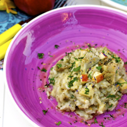 Risotto with Artichokes, Apples