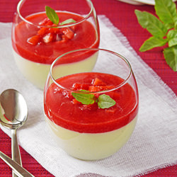 Basil Panna Cotta