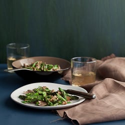 Asparagus Mushroom Salad w/ Miso