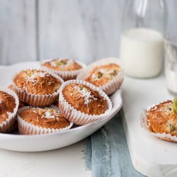 Kiwi Fruit Muffins with Coconut