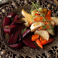 Roasted Beets, Turnips & Carrots