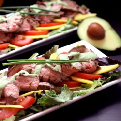 Steak Salad with Avocado Ranch
