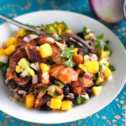 Caribbean Jerk Salmon Bowl