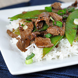 Stir Fry Sirloin with Snow Peas