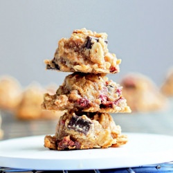 Chocolate Chip Raspberry Cookies