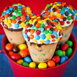 M&M Cupcake Cones