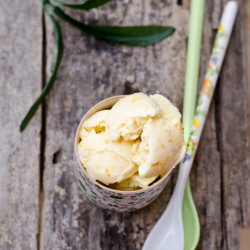 Lemon curd ice cream