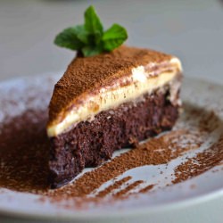 White Chocolate Mousse Truffle Cake