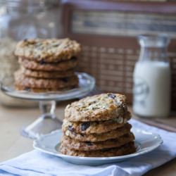 Chocolate, Oat and Raisin Cookies!