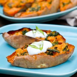 Loaded Sweet Potato Skins