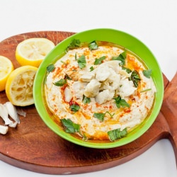 Lemon Artichoke Hummus