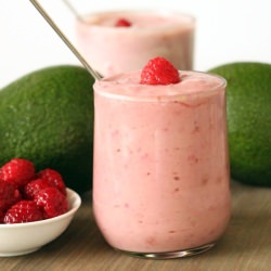 Raspberry Banana Avocado Smoothie