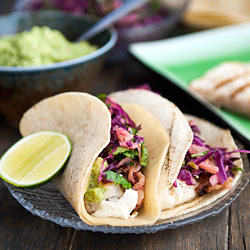 Tequila-Lime Halibut Tacos