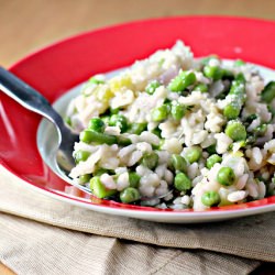 Asparagus and Pea Risotto