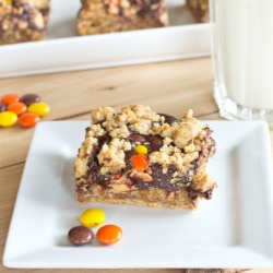 Peanut Butter Polka Dot Bars