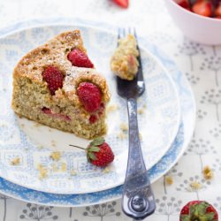 Strawberry Pistachio Cake