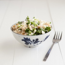 Couscous, Kale, and Green Garlic