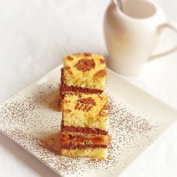 Chocolate Cake with Wafer