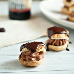 Chocolate Beer Cream Puffs