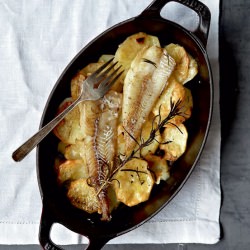 Baked Cod and Potatoes
