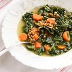 Kale and Freekeh Soup