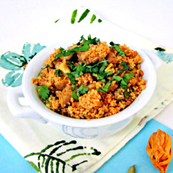 Couscous Pilaf With Soy Granules