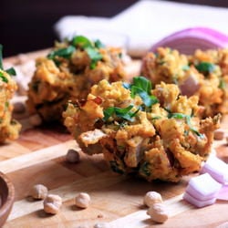 Curried Chickpea and Onion Fritters