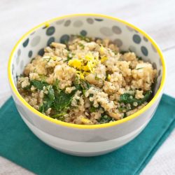 Quinoa Salad with Spinach, Feta