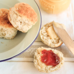 Banana Scones with Honey Butter