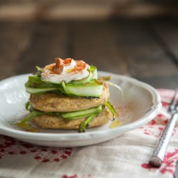Chickpea Cakes and Asparagus