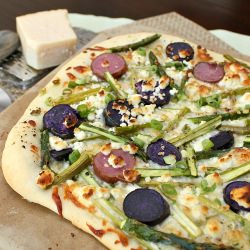 Asparagus, Potato Pizza