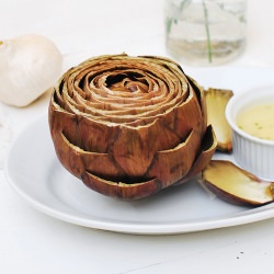 Artichokes w/ Garlic Butter
