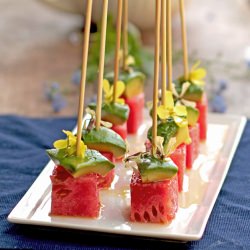 Watermelon & Avocado Skewers