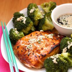 Maple Sesame Glazed Salmon