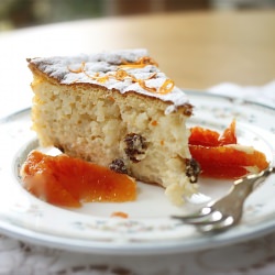 Vanilla and Blood Orange Rice Cake