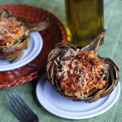 Roasted Stuffed Artichokes