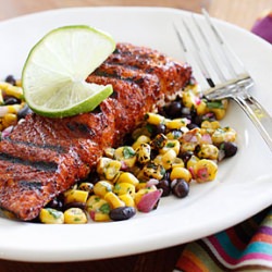 Smoky Spice Rubbed Grilled Salmon
