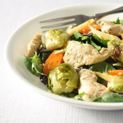 Roasted Vegetable Salad w/ Chicken
