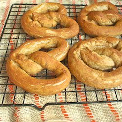 Homemade Soft Rye Pretzels