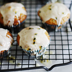 Passionfruit & white choc cupcakes