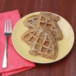 Banana Nut Bread Waffles