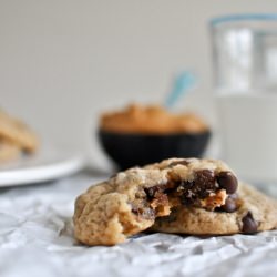 PB Banana Chocolate Chip Cookies